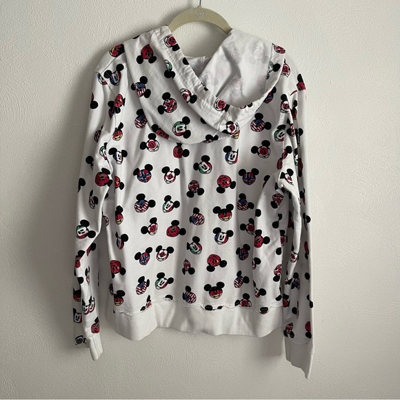 Walt Disney World Exclusive All Over Print Hoodie zip up  Mickey Mouse XXL - Picture 2 of 12